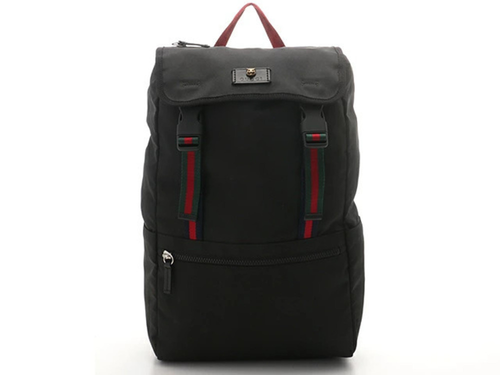 Gucci Bag Backpack Sherry Canvas Black